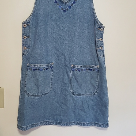 Vintage Denim Overall Dress - Picture 2 of 3